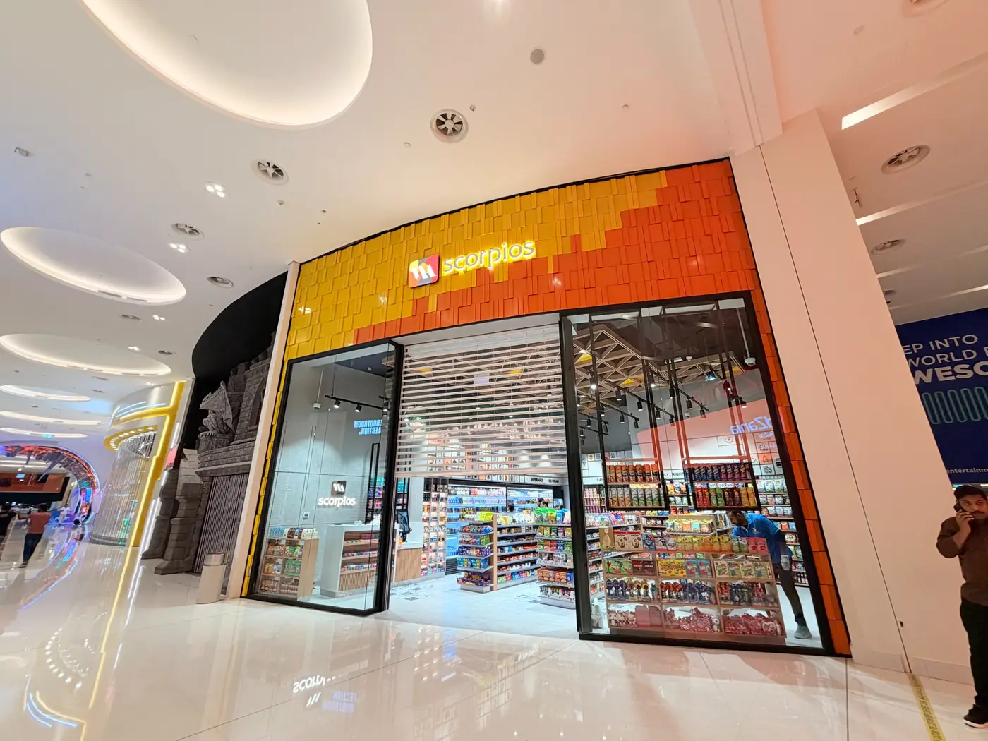 Scorpios storefront at Dubai Mall