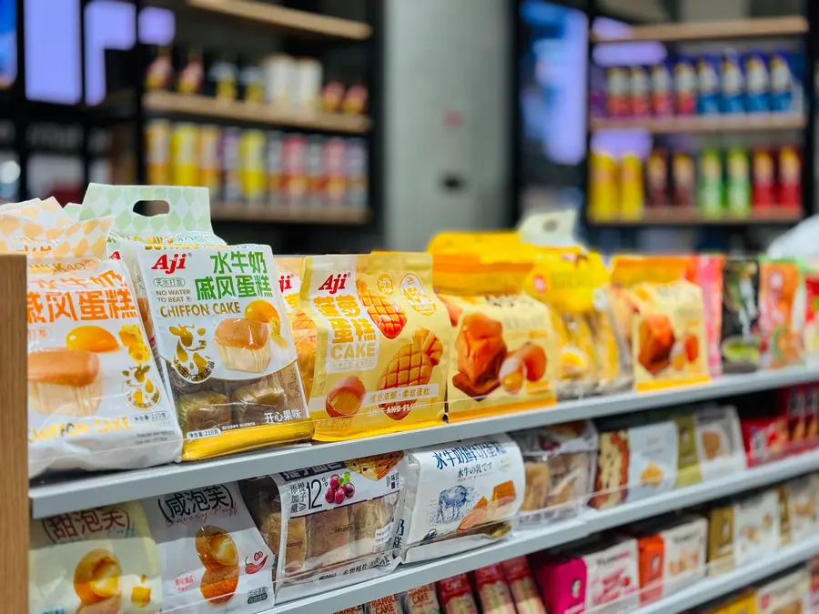 Trending Asian snacks on display